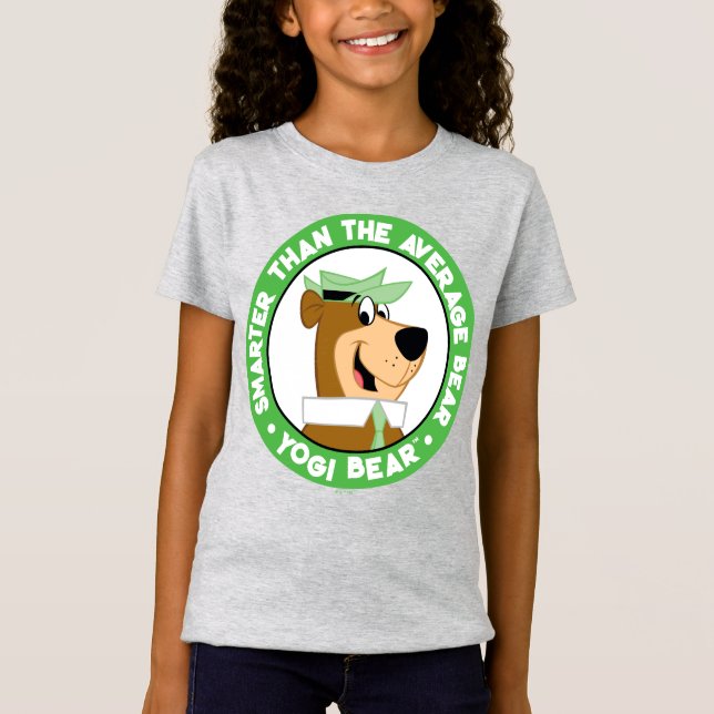 Camiseta Retrato Sorridente do Yogi Bear (Frente)