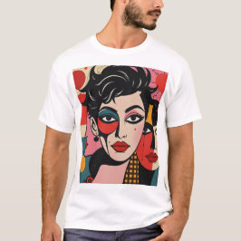 Camiseta Retrato Surreal Punk