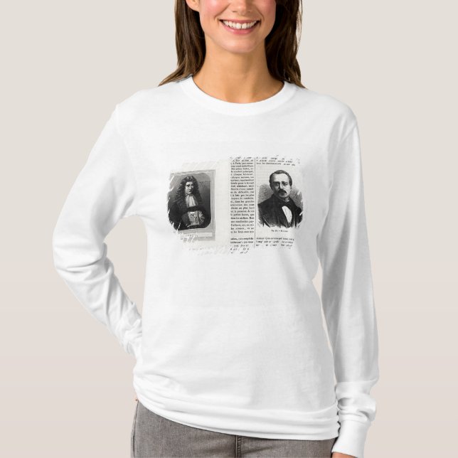 Camiseta Retratos de Denis Papin e de Etienne Lenoir (Frente)