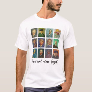 Camiseta Retratos pessoais do pintor de arte Vincent Van Go