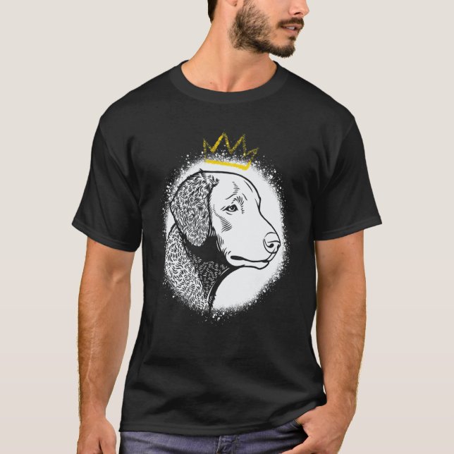 Camiseta Retriever de Capa Encaracolada com Coroa (Frente)