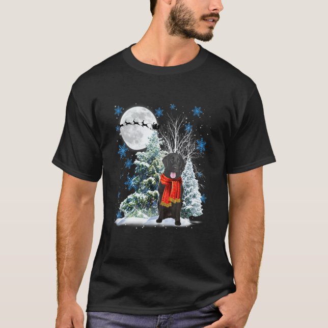 Camiseta Retriever de Capa Lisa Natal Árvore de Natal Engra (Frente)