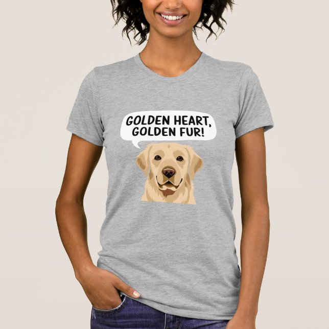 Camiseta Retriever de Coração do ouro (Frente)