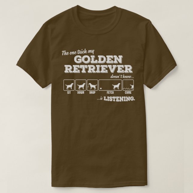 Camiseta Retriever de ouro 1 (Frente do Design)