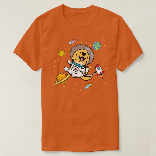 Camiseta Retriever de ouro (1) (Frente do Design)