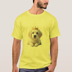 Camiseta Retriever de ouro com Coroa