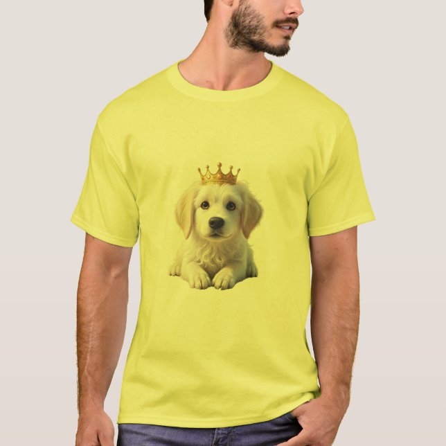 Camiseta Retriever de ouro com Coroa (Frente)