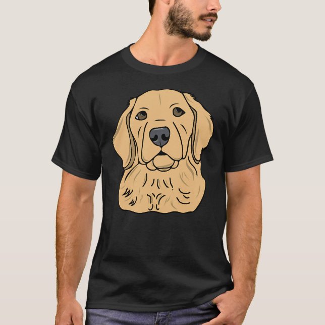Camiseta Retriever de Ouro Goldie 521 (Frente)
