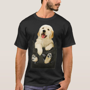 Camiseta Retriever De ouro No Pocket Puppy