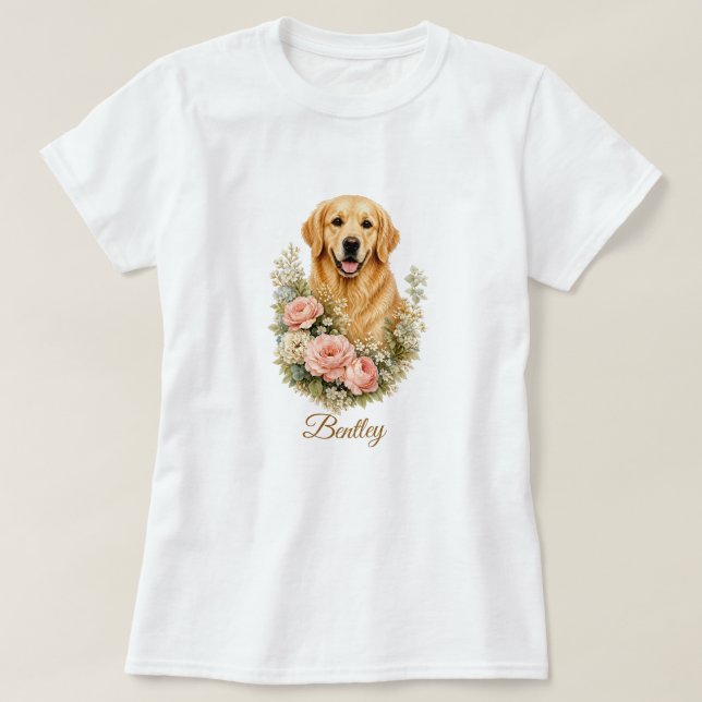 Camiseta Retriever Dourado (Frente do Design)