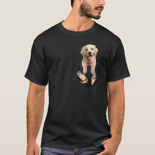 Camiseta Retriever Dourado Na Sua Bolsa Para Dourado