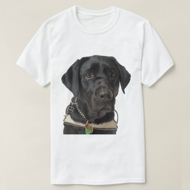 Camiseta Retriever Labrador Preto (Frente do Design)