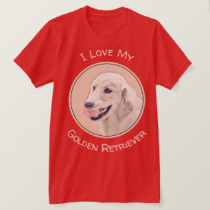 Camiseta Retriever ouro com pintura de cachorro de Tênis