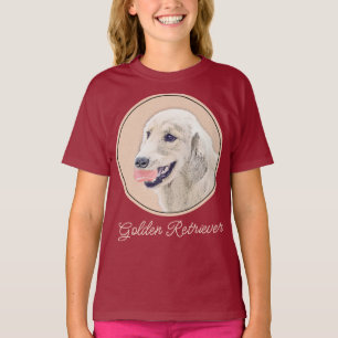Camiseta Retriever ouro com pintura de cachorro de Tênis
