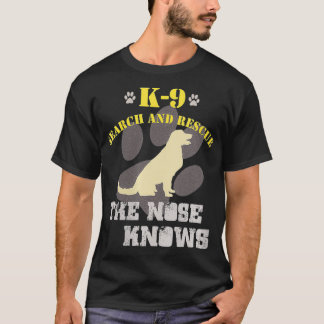 Camiseta Retriever Ouro da Equipe do Cachorro de Busca do K