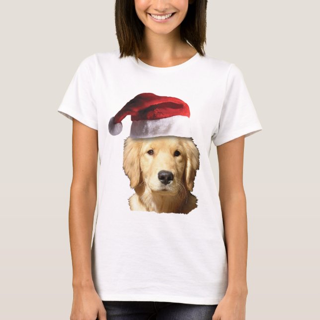 Camiseta Retriever Ouro de Natal (Frente)