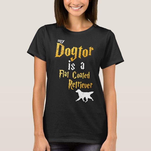 Camiseta Retriever Revestido Flanco Flor (Frente)