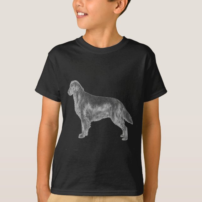 Camiseta Retriever revestido plano (Frente)
