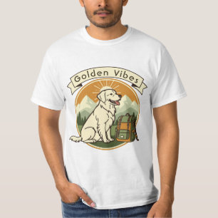 Camiseta Retriever Vibrações Douradas