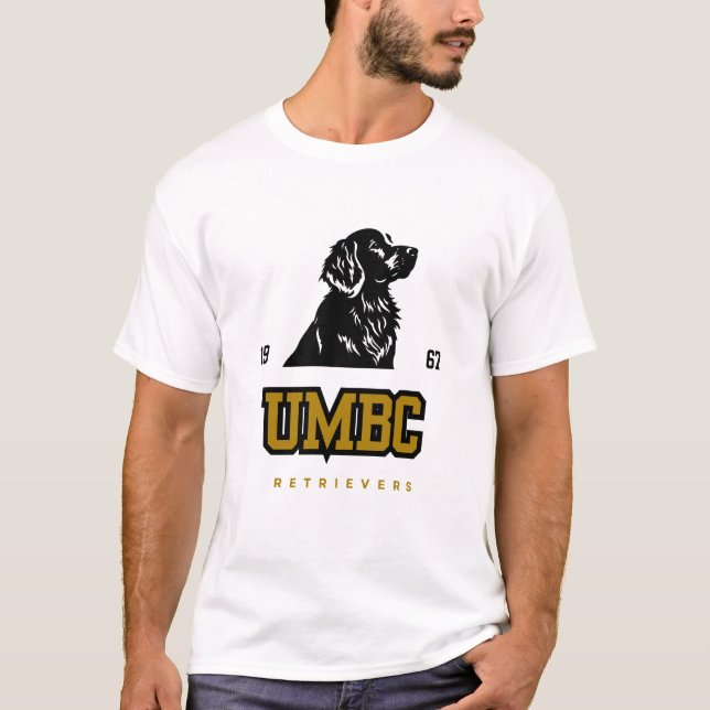 Camiseta Retrievers da UMBC - Espírito de Baseball em Facul (Frente)