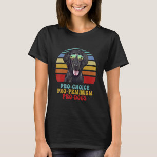 Camiseta Retrievers de Capa Plana Pró-Escolha Pró-Feminismo