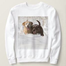Camiseta Retrievers de Labrador de sorriso na neve