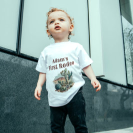 Camiseta Retro 1º Primeiro Rodeio Festa de Aniversário Cact