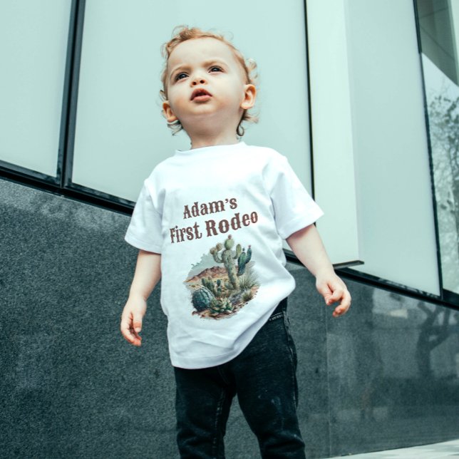 Camiseta Retro 1º Primeiro Rodeio Ocidental Cactus Aniversá (Criador carregado)