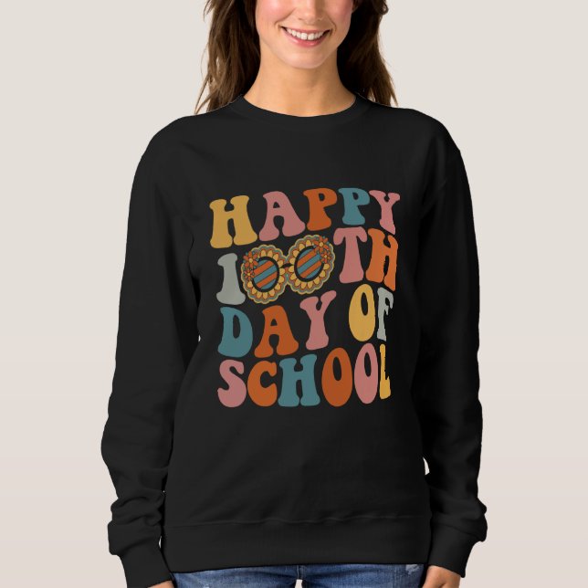 Camiseta Retro 100 Days Of School Teacher Boys Girls 100th  (Frente)