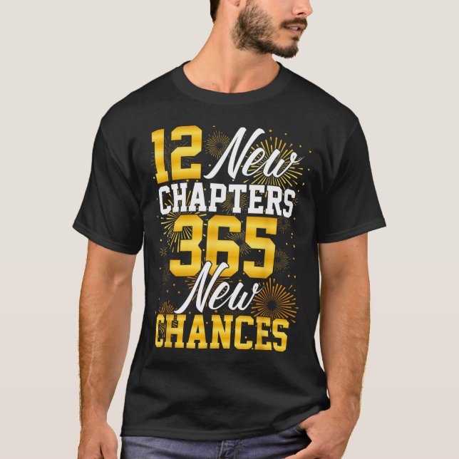 Camiseta Retro 12 New Chapters 365 New Chances Happy New Ye (Frente)