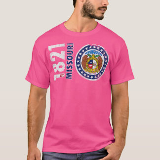 Camiseta Retro 1821 Estado do Missouri