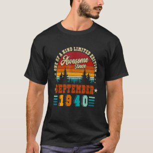 Camiseta Retro 1940 Incrível Desde Setembro de 1940 82º