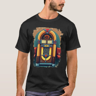 Camiseta Retro 1950s Jukebox Nostalgic Vibes Tee