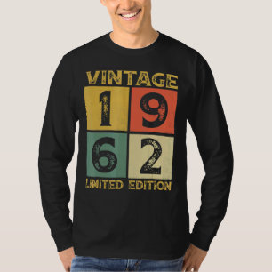 Camiseta Retro 1962 60º aniversário, 60 anos