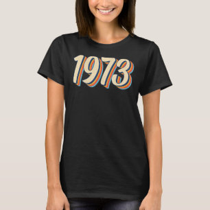 Camiseta Retro 1973 Feminista Direitos das Mulheres em Esco