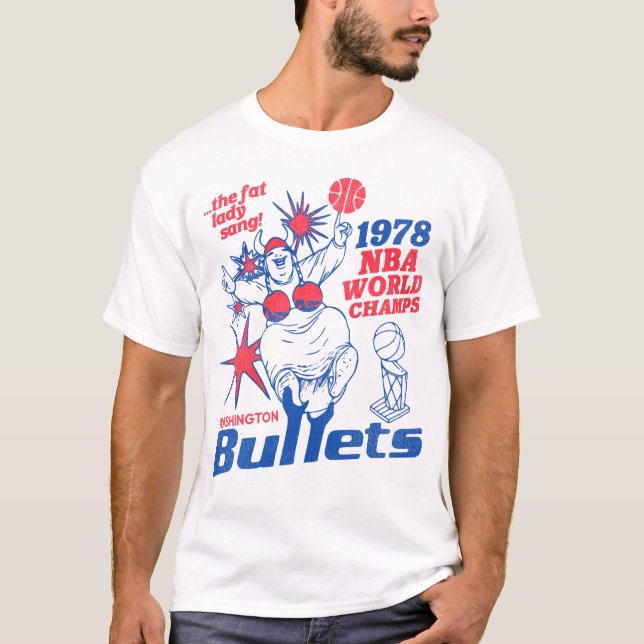 Camiseta Retro 1978 Washington Bullets de Basquete (Frente)
