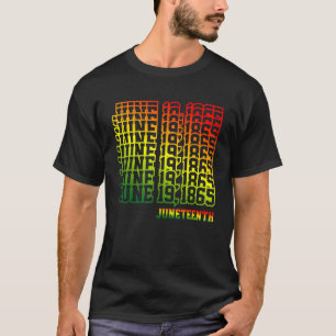 Camiseta Retro 19 História Negra Mês 1865 Suportado