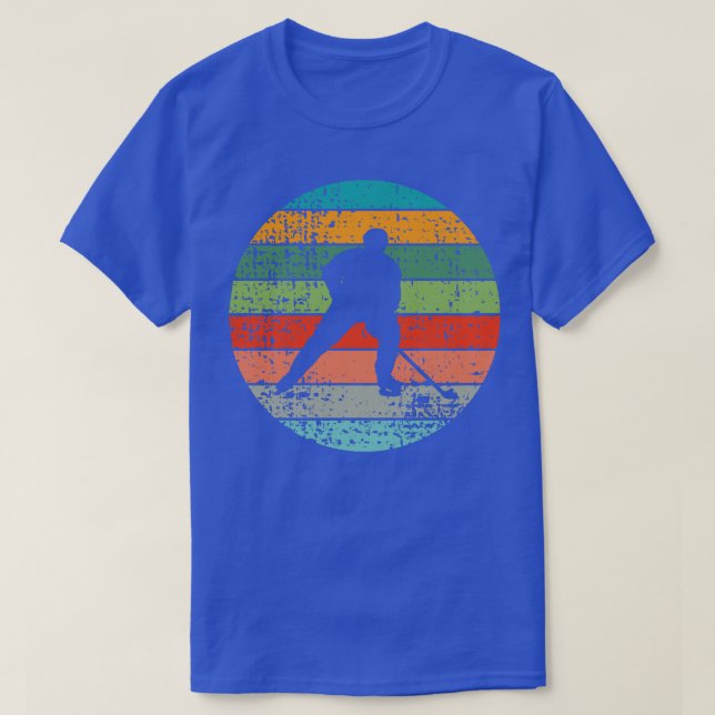 Camiseta Retro 1 de Hockey com Gelo (Frente do Design)