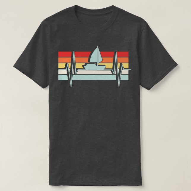 Camiseta Retro 1 de pulsação à vela (Frente do Design)
