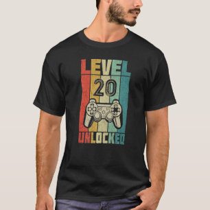 Camiseta Retro 20 Aniversário 20 Anos Idade Homens Jogadore