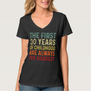 Camiseta Retro 30 Anos Homens Mulheres Dizendo aniversário