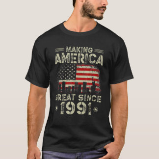 Camiseta Retro 31º aniversário Excelente América Fazer Sina