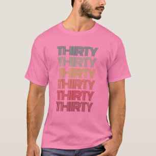 Camiseta Retro 33 Vintage aniversário de 30 anos Hello 30 T