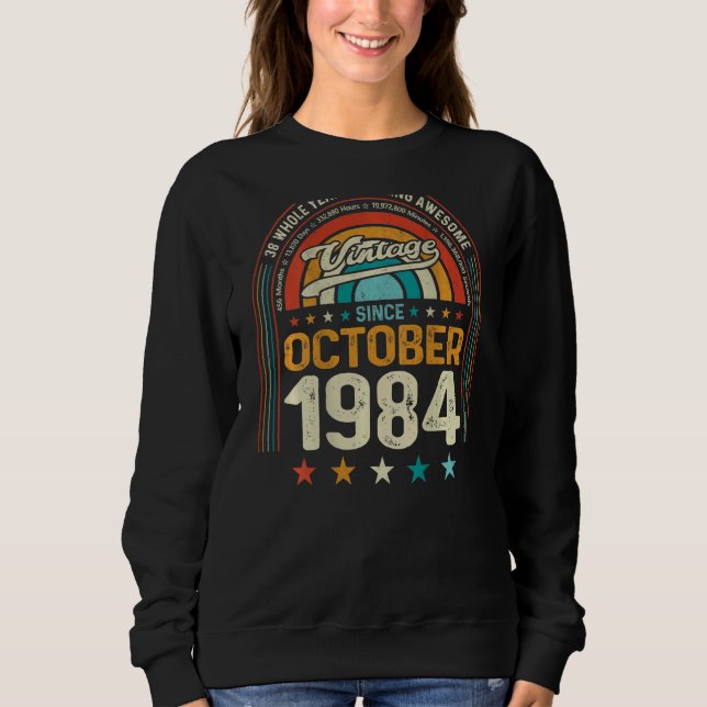 Camiseta Retro 38º aniversário 38 anos de ser ótimo Octo (Frente)