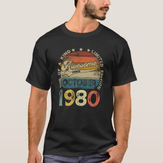 Camiseta Retro 41 Anos De Idade 41 Ruas Vintagem De Anivers