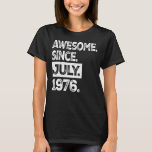 Camiseta Retro 47 Anos 47 Anos Aniversário Impressionante D