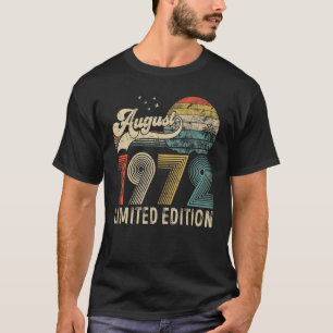 Camiseta Retro 50 Anos 50. º Aniversário Vintage Retro Aug