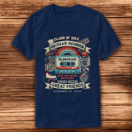 Camiseta Retro 50 Anos de Classe de Vintagem de Reunião de