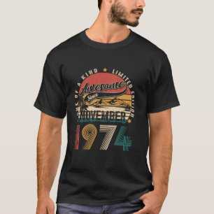 Camiseta Retro 50 anos Vintage novembro de 1974 50th Birt