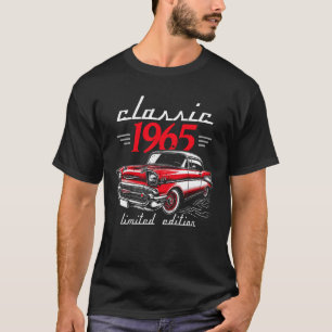 Camiseta Retro 60 Anos Homens Vintage Classic Car 1965 60T